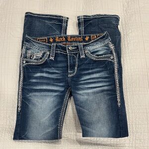 Rock Revival Women's Dark Blue Boot Cut Jeans